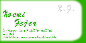 noemi fejer business card